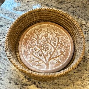 Handcrafted Floral Design Serveware Set